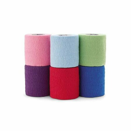 ANDOVER CoFlex Elastic Bandages, 3in Assorted Colors, 6PK COFLEX3-6EACH